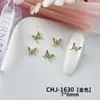 Lazo de Cinta de Aleación Ultra Brillante Estilo Francés Dorado y Plateado Materiales para Uñas con Lazo de Corbata Accesorios Hechos a Mano para DIY