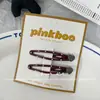 Novo Conjunto de Presilhas de Cabelo com Coração de Bolinhas Estilo Coreano para Crianças, Presilhas Doces para Separação, Presilha de Cabelo de Bolinhas para Franja, Presilhas de Cabelo Acessório