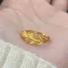 Libro Caperucita Roja Explosiones Ramas Doradas Hojas de Jade Anillo 2025 Nuevo Lujo Ligero Exquisito Pluma Anillo de Oro