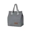 Bolsa de almuerzo conveniente, bolsa aislada de gran capacidad, bolsa de almuerzo para trabajadores de oficina, bolsa de almuerzo portátil de papel de aluminio, venta al por mayor