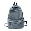 Mochila de Mezclilla Versátil de Gran Capacidad Estilo Retro para Estudiante Mujer Bolsa Escolar para Clase Masculina Simple Estilo Japonés Mochila de Lona