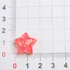 Acessórios de resina transparentes em formato de estrela de cinco pontas para DIY de capas de celular com cola cremosa, adesivos para copos de água e decorações de sapatos