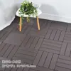Piso Ecológico de Madera Plástica Anticorrosivo para Exterior Balcón Patio Terraza Jardín Empalme Sencillo Autocolocable Piso de Plástico Pvc
