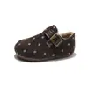 Zapatos Birkenstock para Niñas 2026 Invierno Nuevo Estilo Zapatos Casuales de Lana a Cuadros para Niños Zapatos de Algodón Cálidos con Felpa para Bebés Modernos