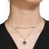 Collar de Piedra de Colores Dopamina Cara Sonriente Cadena para Clavícula Estilo Dulce Fresco Flor de Cuentas de Colores Colgante de Caramelo Amor Femenino