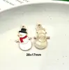 142 Colgantes de Navidad Colgantes de Aleación con Gota de Aceite Accesorios para Joyería DIY Colgante de Papá Noel Muñeco de Nieve Campana