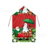Capas Navideñas Impresas de Fábrica Hechas a Medida Transfronterizas con Papá Noel, Muñeco de Nieve, Reno y Varios Animales de Dibujos Animados