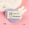 Fofo estilo coreano, combina com tudo, desenho animado, ultrassônico, coelho do amor, m urso, etiqueta de tecido, adesivos, acessórios de combinação para roupas infantis