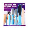 Raspador de pies ocho en uno, cepillo para pies, eliminación de piel muerta, herramienta de pedicura, lima para pies