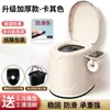 Inodoro Móvil Inodoro para Ancianos Mujeres Embarazadas Inodoro Portátil para Adultos Silla Inodoro de Plástico Escupidera de Interior para el Hogar