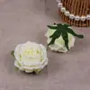 Lujo Ligero Cabeza de Rosa Dorada Arreglo de Boda Pared de Fondo Sala de Estar Decoración de Mesa Flores Artificiales Adornos Materiales para Arreglos Florales