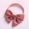 Accesorios para el cabello para niños de gran venta en Europa y América Lazo para bebé Anillo para el cabello de nailon para bebé recién nacido Diadema de color sólido sin marcas