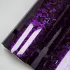 Adesivo de fibra de carbono brilhante forjada PET transfronteiriço, película que muda de cor cor Preto Fantasma, película superior para retrovisor e corpo inteiro