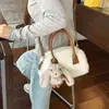 Bolso mullido de nicho súper popular para otoño e invierno, nuevo estilo para mujer 2026, moderno y versátil, bolso cruzado, bolso de mano, bolso de pelo