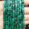 Fundición Ming Comercio 4*4mm piedra natural cuadrada joyería piedra Emperador pulsera collar accesorios de cristal joyería DIY