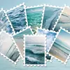 36 Adesivos de Carimbo de Ondas do Oceano Curativas, Adesivos de Decoração para Diário DIY Estilo Vista Marítima Fresca Atacado