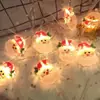 Luzes de Natal de Fio LED Papai Noel Boneco de Neve Árvore de Natal Enfeites Pendurados Luzes de Natal Luzes Decorativas Brilhantes