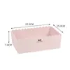 Caixa Organizadora de Mesa Rosa Feminina Estilo Coreano Laço de Renda Caixa Organizadora de Cosméticos Cesta Organizadora de Material Escolar para Estudante