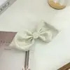 Pasador de Pelo con Lazo de Perlas y Encaje Estilo Hada Femenino Ballet Accesorios Avanzados para el Cabello Estilo Fresco Dulce Pasador de Pato