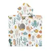 Capa con Capucha de Playa para Niños con Temática Oceánica, Toalla Cambiador de Playa, Traje de Baño, Toalla de Baño Personalizada Impresa, Bata