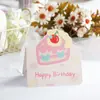 Amazon Feliz Cumpleaños Estéreo Pastel de Cumpleaños Tarjeta de Felicitación Creativa Floristería Bendición de Cumpleaños Mensaje Sencillo Tarjeta Pequeña