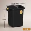 Papelera Cuadrada Simple para Hogar Sala de Estar Baño Dormitorio Cocina Cesta de Plástico Grande para Papel con Tapa Venta al por Mayor