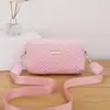 Tendência transfronteiriça 2024 nova moda cor sólida lantejoulas em relevo bolsa de ombro transversal comércio exterior atacado bolsa feminina