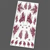 Pegatinas de Tatuaje de Henna Blancas y Marrones Más Vendidas Transfronterizas con Patrones de Vid, Pegatinas de Decoración Corporal, Pegatinas de Tatuaje Temporales Estilo Étnico