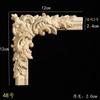 Calcomanía de Flor Tallada en Madera Maciza Estilo Europeo Francés Ángulo Flor Panel de Pared Fondo Pared Puerta de Gabinete Decoración de Muebles Cableado Piezas de Flores de Madera