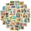 Venta Caliente Transfronteriza al por Mayor 50 Pegatinas de Graffiti de Sellos Retro Personalizadas Creativas Estilo Escandinavo Pegatinas Decorativas para Cuaderno