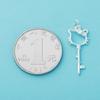 Plata de Ley S925 Calada Lindo Dibujo Animado Gato Hello Kitty Colgante de Llave Colgante de Hello Kitty Pulsera DIY