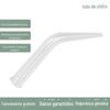 Tubo de chifre transparente de vidro experimento químico equipamento de vidro ferramentas de ensino espessamento da parede pode ser equipado com plugue de borracha
