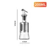 Botella de Aceite de Acero Inoxidable y Vidrio para Cocina y Hogar con Escala, Botella de Condimento de Grado Alimenticio, Anti-goteo, a Prueba de Fugas, Olla para Salsa de Soja, Vinagre y Aceite