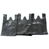 Fabricante original de bolsas de plástico desechables de HDPE negro, irrompibles y a prueba de fugas, engrosadas, admite pedidos por lotes mixtos, para exportación