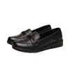 Zapatos de madre con suelas suaves, sin cordones, cómodos y versátiles zapatos planos para mujer, novedad otoño 2026, zapatos casuales de color liso para mujer de mediana edad