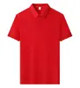 Camisa polo para hombre de 32 hilos, 220 hilos, elástica, imitación algodón, color liso, con cuello, manga corta, adecuada para publicidad y ropa de trabajo.