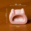 Ninho de Gato Criativo em Miniatura, Decorações de Cena em Miniatura, Figurinhas Fofas para Casa de Bonecas DIY, Pequenos Enfeites para Carro e Mesa