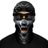 Máscara de Montar para Motocicleta al Aire Libre Cubierta Facial 3D Sudadera Deportiva Sombrero a Prueba de Polvo y Frío Forro de Casco Resistente al Viento