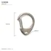Llavero de Metal Anillo Hebilla C Hebilla D Cadena de Langosta Llavero Muñeco Muñeca Accesorios de Joyería Equipaje Hebilla C