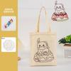 Fornecedor de Fábrica Sacolas de Lona para Graffiti DIY de Jardim de Infância, Sacolas Tote Infantis, Sacolas Criativas de Armazenamento para Estudantes, Grande Capacidade, Portátil