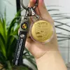 Pingente de chaveiro com logo de carro em ouro 999 puro, acessório para carro, presente para pai ou namorado, adequado para concessionárias e lojas 4S, atacado para atração de clientes
