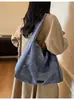 Bolsa Tote Grande de Lona Estilo Japonés Ins para Otoño 2025, Bolso de Hombro Casual Artístico, Bolso de Lona de Moda