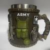 Taza 3D Militar Artesanía de Resina Taza 3D Militar Taza de Café de Resina Tema Militar