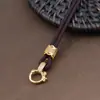 Cordão de Pingente de Alta Qualidade Sem Nó Colar Amuleto Dourado para Homens e Mulheres com Amuleto Budista Colar Thangka Corda de Pingente Fio