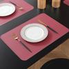 Tapete de mesa estilo western com sensação de pele, tapete de mesa com isolamento térmico, à prova d'água e à prova de óleo, tapete retangular para mesa de jantar doméstica, vendas diretas de fábrica no atacado transfronteiriço