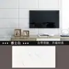 Adesivos de Parede de Painel Alumínio-Plástico Autoadesivos Impermeáveis Decoração de Parede em PVC Cozinha Banheiro Brilhante Imitação de Mármore Azulejo Adesivos