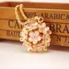 Procesos y Personaliza el Fabricante Cadena de Suéter de Margarita de Flor Linda y Versátil, Collar de Longitud Media, Colgante de Diamante Metálico