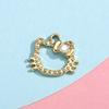 Colgante de Accesorios de Hello Kitty Gato Colgante Pequeño Aleación Diamante Accesorios de Joyería DIY Pulsera Ropa Material de Collar