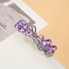 Grampo de mola de cristal de diamante estilo coreano para meninas com franja desfiada, presilha de um caractere, acessórios de cabelo Joker simples da moda, atacado