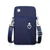 Nuevo Bolso para Teléfono Móvil para Mujer Crossbody Mini Bolso Pequeño Tres Capas Cremallera Bolso de Tela de Nailon Vertical de Mano Monedero de Monedas Bolso de Brazo